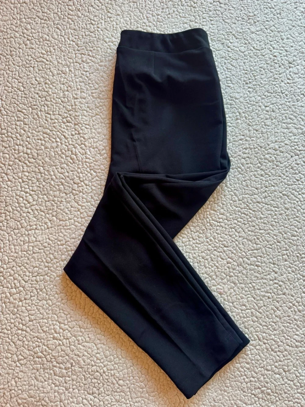 SOHO Black Tie Waist Slim Straight Work Pants Size M